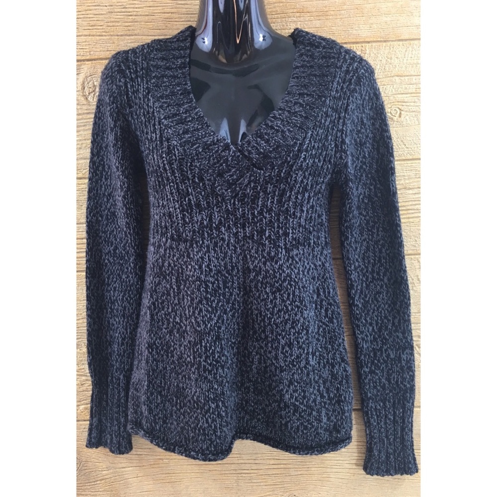 Arizona Women's Sweater Size Large Black Gray Warm